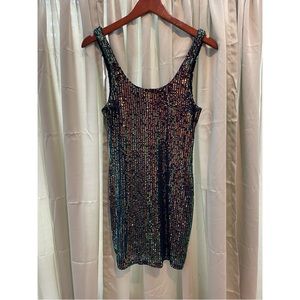 Rainbow Sequin Dress